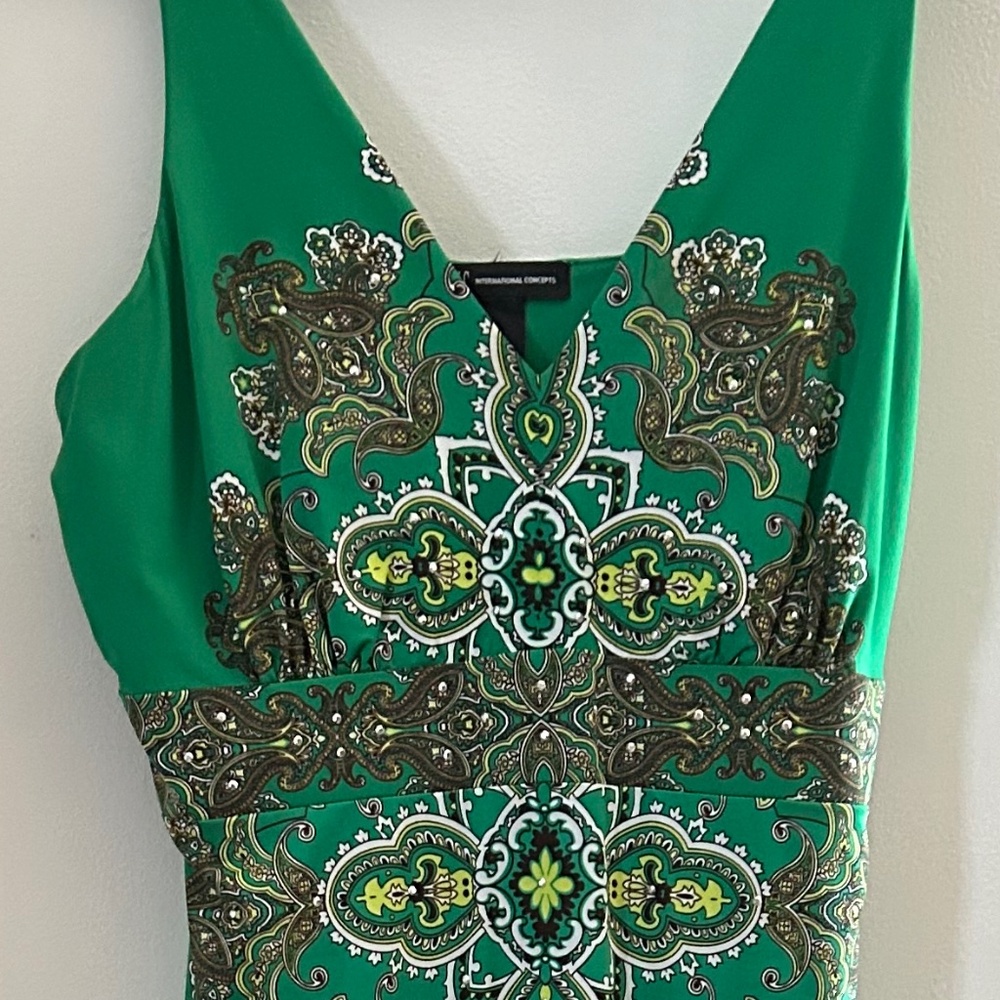 XL INC Green Maxi Dress